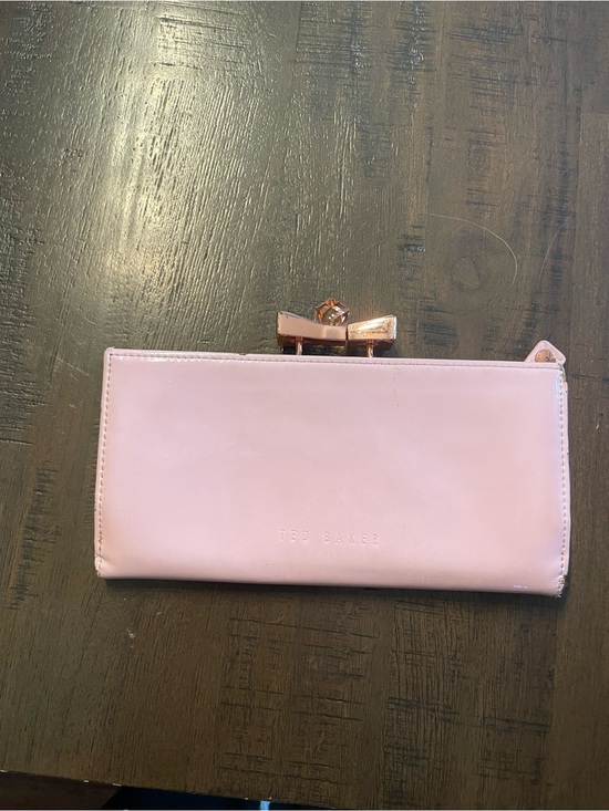 Ted Baker Handbags - Ted Baker Pale Pink Bow-Top Women's Wallet